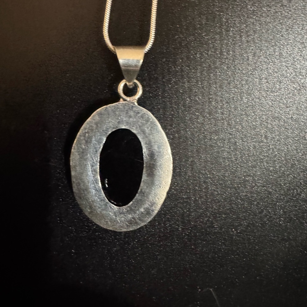 Triplet Opal with .925 sterling silver necklace - Picture 3 of 3